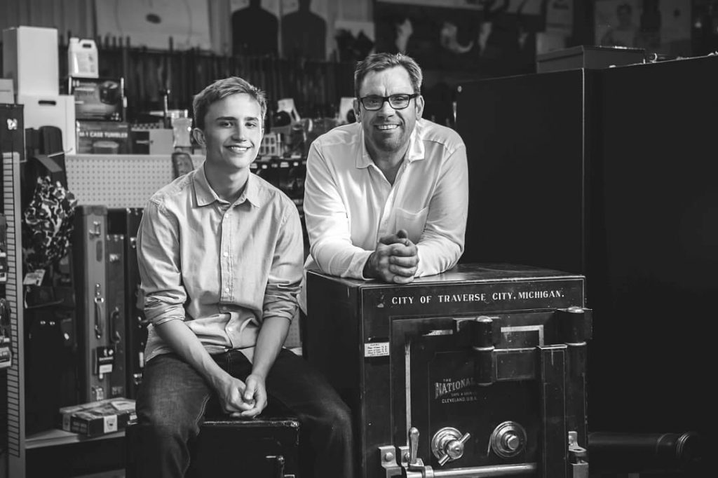 Tom Hampel and son Andrew
